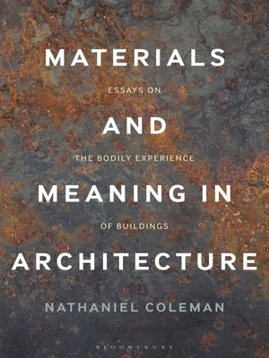 cover image of Materials and Meaning in Architecture